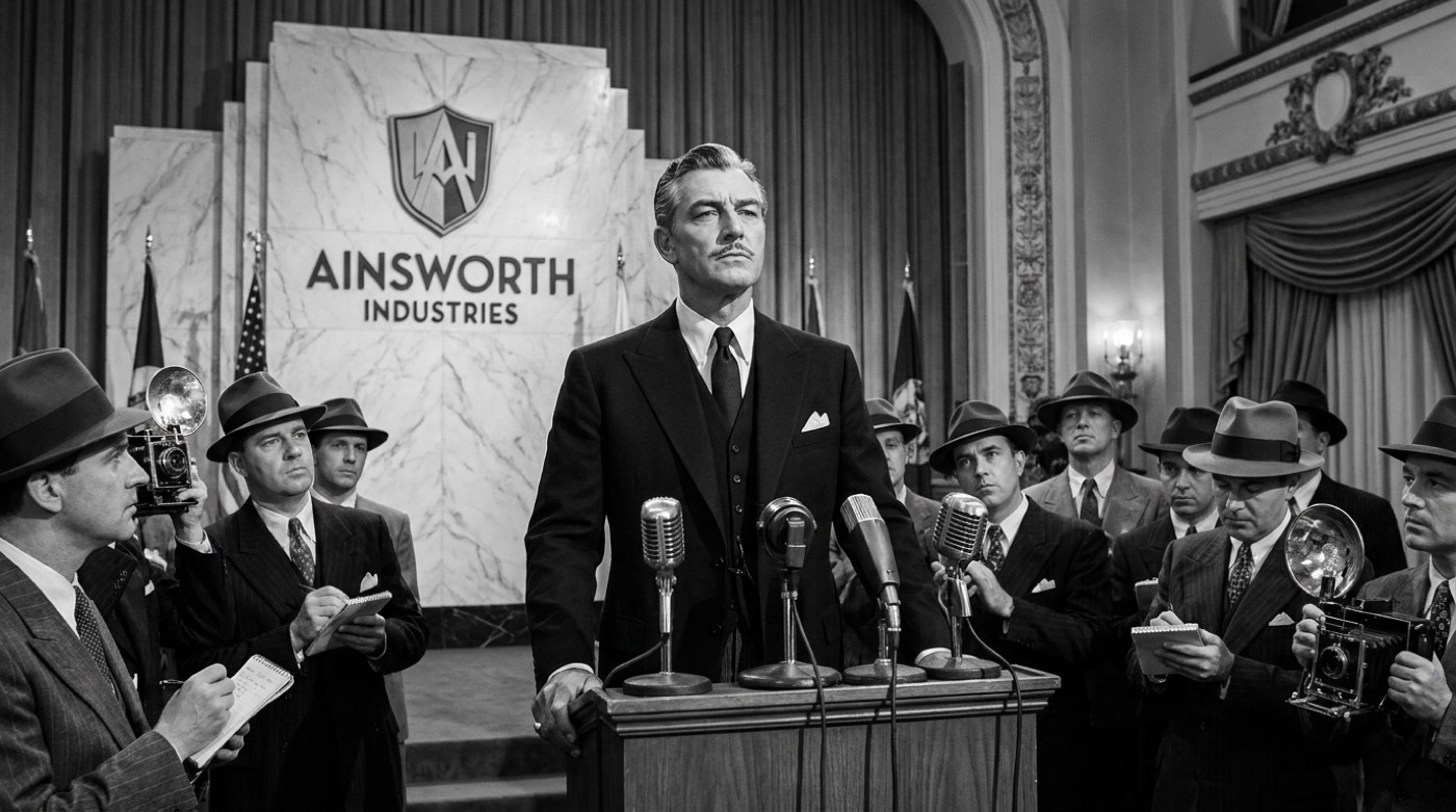 Portrait of Sir Reginald Ainsworth, Industrialist, Ainsworth Industries